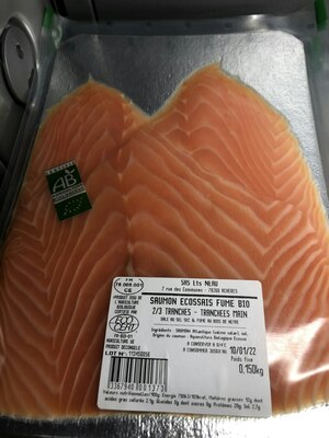 Saumon Irlandais Bio fumé